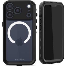Mobilize Waterproof Coque iPhone 17 Pro MagSafe Coque arrière Imperméable Rigide - Noir