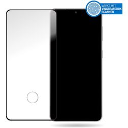 Mobilize Premium Samsung Galaxy S21 Verre trempé Protection d'écran - Compatible coque - Noir