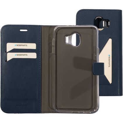 Mobiparts Classic Wallet Samsung Galaxy J4 (2018) Étui Portefeuille - Bleu