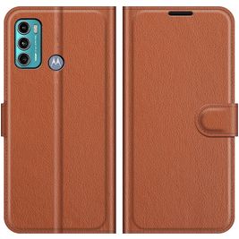 Mobigear Classic Housse Motorola Moto G60 Etui Porte-Monnaie - Marron