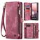 CaseMe 008 Housse Google Pixel 9a Etui avec Coque Détachable Porte-Monnaie - Rouge