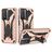 Mobigear Armor Stand Coque Vivo Y76 Coque arrière Rigide Anti-Chocs avec Support Amovible - Rose doré