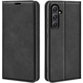 Mobigear Retro Slim Housse Samsung Galaxy A55 Etui Porte-Monnaie - Noir