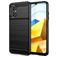 Mobigear Brushed Slim Coque POCO M5 Coque arrière en TPU Souple - Noir