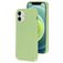 Mobiparts Coque iPhone 12 Mini Coque arrière en Silicone - Pistache Green