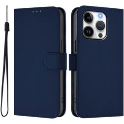 Mobigear Urban Wallet Housse iPhone 16 Pro Etui Porte-Monnaie - Bleu Marin