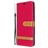 Mobigear Fabric Housse Samsung Galaxy A21 Etui en Tissu Porte-Monnaie - Rouge