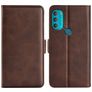 Mobigear Slim Magnet Housse Motorola Moto G71 5G Etui Porte-Monnaie - Marron
