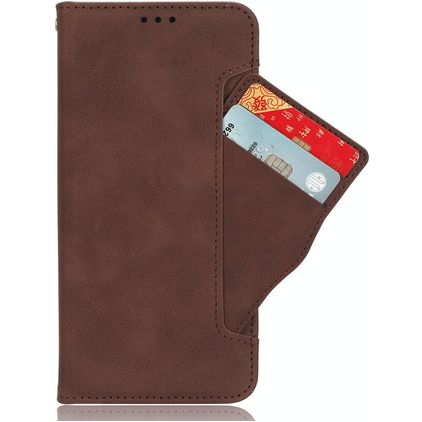 Mobigear Slide Wallet Housse OPPO Find X9 Etui Porte-Monnaie - Marron