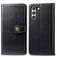 Mobigear Snap Button Housse Samsung Galaxy S21 FE Etui Porte-Monnaie - Noir