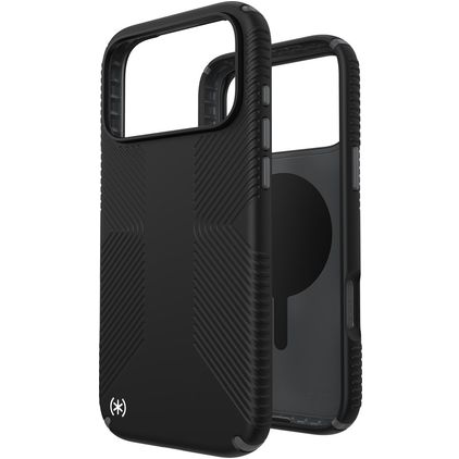 Speck Presidio2 Grip Coque iPhone 17 Pro Max MagSafe Coque arrière Rigide Anti-Chocs - Noir