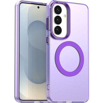 Mobigear Shockproof Coque Samsung Galaxy S26 MagSafe Coque arrière Rigide - Violet