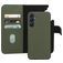 Mobiparts Housse Samsung Galaxy A25 Etui avec Coque Détachable en Cuir Véritable Porte-Monnaie - Vert