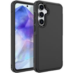 Mobigear Traveller Samsung Galaxy A55 Plastique rigide Coque arrière Antichoc - Noir