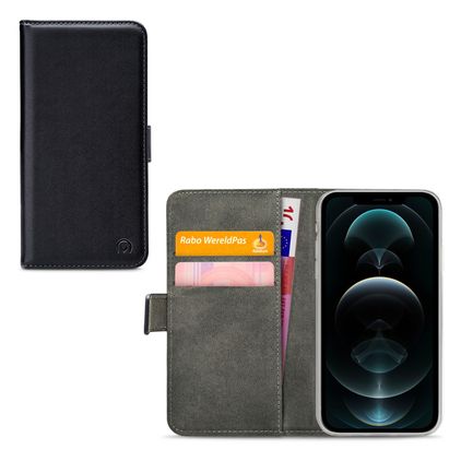 Mobilize Classic Gelly Wallet Housse iPhone 12 Pro Max Etui Porte-Monnaie - Noir
