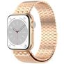 Mobigear London Bracelet Acier Apple Watch Fermeture magnétique - 49/46/45/44 mm - Rose doré