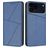Mobigear Frosted Flip Housse iPhone 17 Pro Etui Porte-Monnaie - Bleu