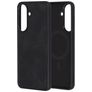 Mobiparts Classic Coque Samsung Galaxy A57 MagSafe Coque arrière en TPU,Similicuir - Graphite Black