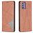 Mobigear Rhombus Slim Housse Nokia G42 Etui - Marron