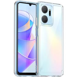 Mobigear Crystal Transparent HONOR X7A Plastique rigide Coque arrière - Transparent