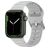 Mobigear Bumpy Bracelet Silicone pour Apple Watch Fermeture boucle ardillon - 42/41/40/38 mm - Gris