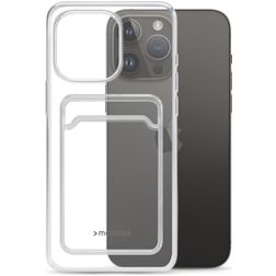 Mobilize Gelly Card Transparent iPhone 14 Pro Max TPU souple Coque arrière avec porte-cartes - Transparent