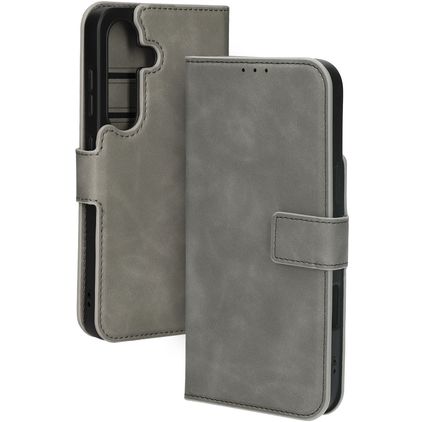 Mobiparts Classic Wallet Housse Samsung Galaxy S25 MagSafe Etui - Granite Grey