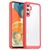 Mobigear Crystal Coque Samsung Galaxy A54 Coque arrière Rigide - Transparent / Rouge