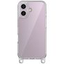 Mobigear Bungy iPhone 16 Plastique rigide Coque arrière - Argent