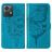 Mobigear Butterfly Motorola Moto G84 Étui Portefeuille - Bleu