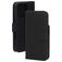 Mobiparts Wallet iPhone 16 Pro MagSafe Cuir véritable Étui Portefeuille - Noir