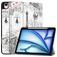 Mobigear Tri-Fold Coque iPad Air 13 Pouces (2024) Etui + Porte-crayon - Eiffel Tower