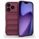 Mobigear Bumpy iPhone 18 Pro TPU souple Coque arrière - Wine Red