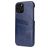 Fierre Shann Premium Card Coque iPhone 12 Mini Coque arrière avec Porte-Cartes - Bleu