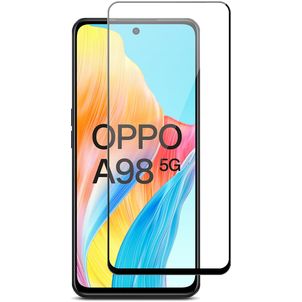 Mobigear Premium OPPO A98 Verre trempé Protection d'écran - Compatible Coque - Noir