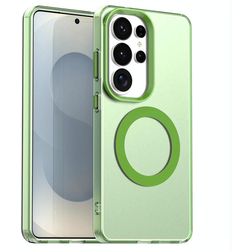 Mobigear Shockproof Coque Samsung Galaxy S26 Ultra MagSafe Coque arrière Rigide - Vert