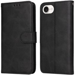 Mobigear Wallet Housse iPhone 16e Etui Porte-Monnaie - Noir