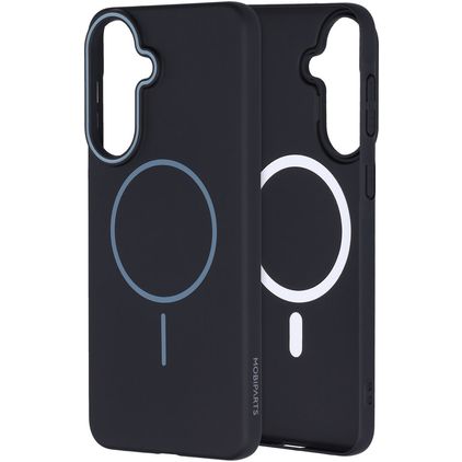 Mobiparts Slim Line Coque Samsung Galaxy A57 MagSafe Coque arrière Rigide - Onyx Black
