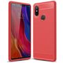 Mobigear Brushed Slim Coque Xiaomi Mi 8 SE Coque arrière en TPU Souple - Rouge