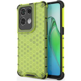 Mobigear Honeycomb Coque OPPO Reno 8 Pro 5G Coque arrière Rigide Anti-Chocs - Vert