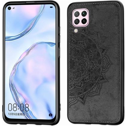 Mobigear Mandala Coque Huawei P40 Lite Coque arrière Rigide - Noir