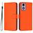 Mobigear Urban Wallet Housse Motorola Moto E14 Etui Porte-Monnaie - Orange