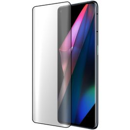 Mobiparts Curved OPPO Find X3 Pro Verre trempé Protection d'écran - Compatible Coque - Noir