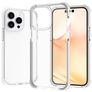 Mobigear Full Bumper Coque iPhone 14 Pro Coque arrière Rigide Anti-Chocs - Blanc