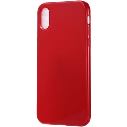 Mobigear Colors Coque iPhone XS Max Coque arrière en TPU Souple - Rouge