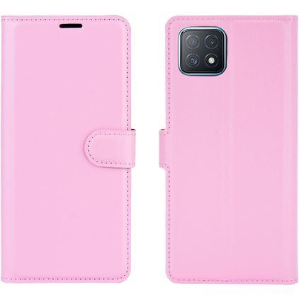 Mobigear Classic OPPO A73 5G Étui Portefeuille - Rose