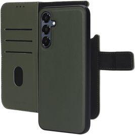Mobiparts Housse Samsung Galaxy A16 MagSafe Etui avec Coque Détachable en Cuir Véritable Porte-Monnaie - Vert