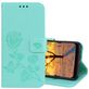 Mobigear Roses Housse Xiaomi Pocophone F1 Etui Porte-Monnaie - Turquoise