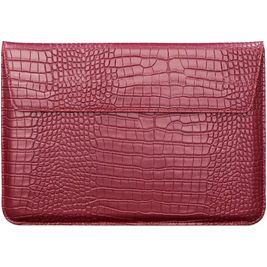 Mobigear Envelope Croco Pochette Ordinateur portable 13 Pouces Housse ordinateur - Rouge