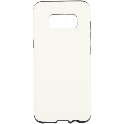 Mobigear Racing Coque Samsung Galaxy S8 Plus Coque arrière en TPU Souple - Blanc